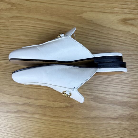 GUCCI Princetown Mules in Mystic White Size 38.5 Box, Dust Bags, Receipt! - Picture 11 of 13